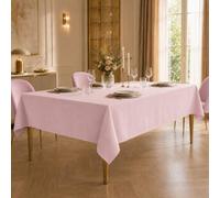 PETTI Artigiani Italiani Nappe en Velours 360 x 140 cm (Rectangulaire), Nappe Rectangulaire Élégante pour Salle à Manger et Cuisine, 12 Personnes, Rose, Made in Italy