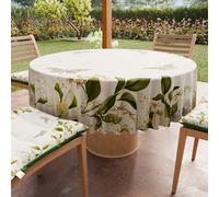 PETTI Artigiani Italiani - Nappe Ronde Anti-Tache Microfibre (Diamètre Ø 200 cm), Nappes en Tissu de Cuisine pour Table Ronde, Motif Floral, 100% Fabriqué en Italie