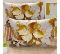 Petti Artigiani Italiani - Paire de taies d'oreiller 30 x 50 cm en Microfibre, Coussins d'ameublement, canapé, Salon, 2 Housses de Coussin, taie d'oreiller Florale 06 20, 100% fabriqué en Italie