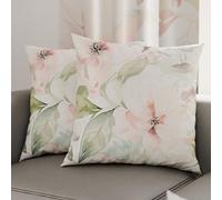 Petti Artigiani Italiani - Paire de taies d'oreiller 35 x 35 cm en Microfibre, Coussins d'ameublement, canapé, Salon, 2 Housses de Coussin, taie d'oreiller Florale 143, 100% fabriqué en Italie