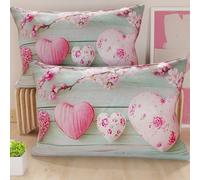 Petti Artigiani Italiani - Paire de taies d'oreiller 40 x 145 cm en Microfibre, Coussins d'ameublement de Chambre à Coucher, canapé, Salon, 2 Housses de Coussin, taie d'oreiller Shabby 346, 100