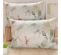 PETTI Artigiani Italiani - Paire de taies d'oreiller 40 x 70 cm en Microfibre, Coussins d'ameublement, canapé, Salon, 2 Housses de Coussin, taie d'oreiller Florale 143, 100% fabriqué en Italie