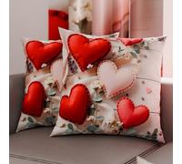 PETTI Artigiani Italiani - Paire de taies d'oreiller 45 x 45 cm en Microfibre, Coussins d'ameublement, canapé, Salon, 2 Housses de Coussin, taie d'oreiller Shabby 344, 100% fabriqué en Italie