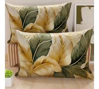 Petti Artigiani Italiani - Paire de taies d'oreiller 50 x 70 cm en Microfibre, Coussins d'ameublement, canapé, Salon, 2 Housses de Coussin, taie d'oreiller Florale 302, 100% fabriqué en Italie