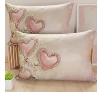 Petti Artigiani Italiani - Paire de taies d'oreiller 50 x 70 cm en Microfibre, Coussins d'ameublement, canapé, Salon, 2 Housses de Coussin, taie d'oreiller Shabby 343, 100% fabriqué en Italie