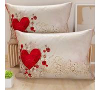 Petti Artigiani Italiani - Paire de taies d'oreiller 50 x 80 cm en Microfibre, Coussins d'ameublement, canapé, Salon, 2 Housses de Coussin, taie d'oreiller Shabby 338, 100% fabriqué en Italie