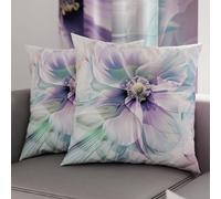 Petti Artigiani Italiani - Paire de taies d'oreiller 60 x 60 cm en Microfibre, Coussins d'ameublement, canapé, Salon, 2 Housses de Coussin, taie d'oreiller Florale 159, 100% fabriqué en Italie