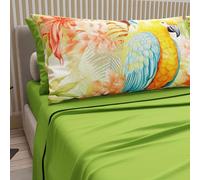 PETTI Artigiani Italiani - Parure de lit 100% Coton avec taies d'oreiller en Impression numérique, draps Doubles, lit Double, Rio, fabriqué en Italie