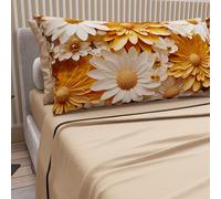 PETTI Artigiani Italiani - Parure de lit en Coton avec taies d'oreiller en Impression numérique, lit Double Maxi, Drap Dessus et Dessous avec Angles, Floral 05 2 Beige, 100% fabriqué en Italie
