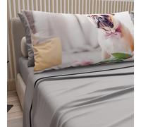 PETTI Artigiani Italiani - Parure de lit pour Animaux avec Chiens en Coton avec taies d'oreiller en Impression numérique, 100% fabriqué en Italie