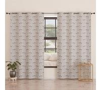 PETTI Artigiani Italiani - Rideaux à Panneaux pour intérieur avec Anneaux, 2 pièces, 140 x 280 cm, Rideau de Chambre à Coucher et Salon occultants isolants et Modernes, nœud Gris, 100% fabriqué en