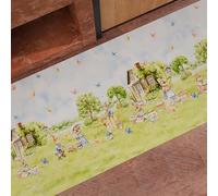 PETTI Artigiani Italiani - Tapis de Cuisine de Pâques Antidérapant et Lavable 52x140 cm, Tapis Runner pour Couloir, Motif Pic Nic, 100% Fabriqué en Italie