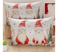 Petti Artisans Italiens - Paire de Housses de Coussin en Microfibre 30x50 cm, Coussins Décoratifs de Noël pour Chambre, Canapé, Salon, Lot de 2 Housses de Coussin, Taie d'oreiller de Noël 6