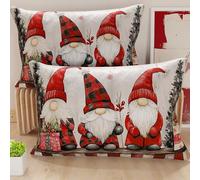 Petti Artisans Italiens - Paire de Housses de Coussin en Microfibre 40x70 cm, Coussins Décoratifs de Noël pour Chambre, Canapé, Salon, Lot de 2 Housses de Coussin, Taie d'oreiller de Noël 5