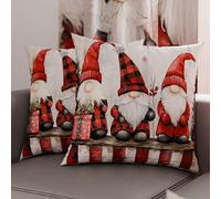 Petti Artisans Italiens - Paire de Housses de Coussin en Microfibre 60x60 cm, Coussins Décoratifs de Noël pour Chambre, Canapé, Salon, Lot de 2 Housses de Coussin, Taie d'oreiller de Noël 5