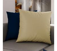 Petti Artisans Italiens - Paire de Housses de Coussin en Microfibre 65x65 cm, Canapé, Lot de 2 Housses de Coussin, Taie d'oreiller Double Face Gris Tourterelle