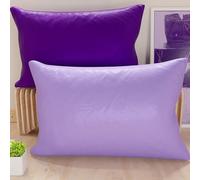 Petti Artisans Italiens - Paire de Housses de Coussin en Microfibre 70x50 cm, Canapé, Lot de 2 Housses de Coussin, Taie d'oreiller Double Face Lilas et Violet