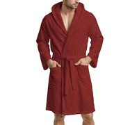 PETTI Artigiani Italiani Peignoir de bain mixte Bordeaux XL