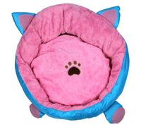 Pettimania Lit de Chat / Lit-Nid Avec Oreilles Rose / Bleu, Neuf