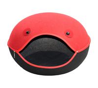 Pettimania Tente Pour Chats Grenouille Noir/Rouge 55x60x40cm Pour Chats Lit