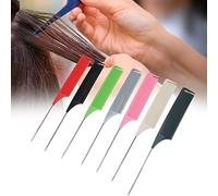 Pettine Parrucchiere, 7 Pezzi Pettine Parrucchiere Pettine A Coda Capelli Colorante Per Per Pettini Parrucchiere A Denti Fini