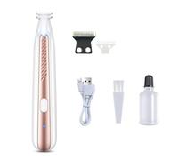 Pettrim Pro - Soin Des Pattes Sans Douleur En Quelques Secondes, New Tondeuse Pour Animaux, Conception Ultra-Silencieuse, Lames Respectueuses, Convient à tous les types de pelage (Or Rose)