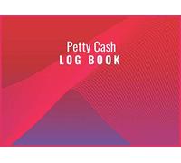 Petty Cash: Log Book Colorful Vibrant Wave 6 Column Payment Record Tracker Small Cash Recording Book Petty Cash Receipt Book To Manage Cash Going In and Out Simple Compact Accounting Book.