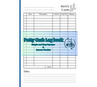 Petty Cash Log Book: Simple and Easy Expense & Income Tracker | 120 Pages for Daily Business Cash Management | Perfect for Offices, Businesses, and Small Enterprises