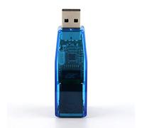 PETUNIA Adaptateur de carte réseau Ethernet externe USB vers LAN RJ45 10/100 Mbps pour ordinateur portable Adaptateur de carte réseau externe LAN Bleu