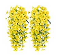 Pétunias Finte- Lot de 2 meubles Pétunia artificiel | 110 g Pétunia artificiel pour l'extérieur | colorées qui simule le climat UV pour le planificateur de jardin | artificielles de