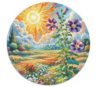 Pétunie Hybride 1000 Pièce Jigsaw Puzzles Jeux Éduchatifs Créatif Puzzle Rond Défi Couleur pour Adultes Et Enfants 1000pcs (67.5x67.5cm)