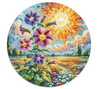 PétunieHybrida, Puzzle Rond 1000 Pièces Agrémenté De, Parfait pour Un Dimanche Pluvieux À La Maison 1000pcs (67.5x67.5cm)