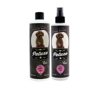 Petuxe Pet Pack Shampooing + Conditionneur pour Chiens d'eau - Vegan. Lavage en Profondeur