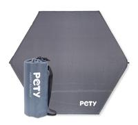 PETY Tapis de Sol pour Le Grand Parc - Tapis Auto-gonflant de 2 cm d'épaisseur pour Le Placement Seul - Tapis Doux et Confortable avec Sac - Anthracite