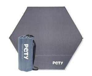 PETY Tapis de Sol pour Le Grand Parc - Tapis Auto-gonflant de 2 cm d'épaisseur pour Le Placement Seul - Tapis Doux et Confortable avec Sac - Anthracite