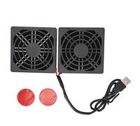 Petyoung Ordinateur Ventilateur Frais Double 5V USB Ventilateurs USB Puissance Radiateur avec Housse de Protection pour Ordinateur Armoire De Refroidissement