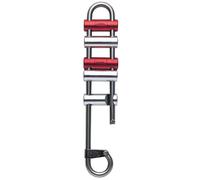 Petzl Descendeur RACK à barrettes Freinage variable Rouge/Argenté Taille unique