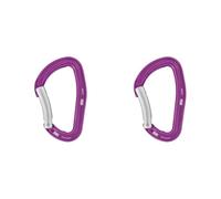Petzl, Djinn, Carabiner Robuste pour Grimper dans Une Falaise, Violet, Leva Curva, Adulte Unisexe (Lot de 2)
