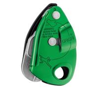 PETZL GRIGRIGRIGRI+ Dispositif de fixation avec serrure assistée par came et poignée de panique pour étudiants et usage intensif Vert