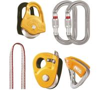 Petzl - Kit pour le mouflage et l'auto-secours en crevasse - Kit Secours Crevasse - Orange Orange