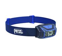 PETZL - Lampe frontale ACTIK - 450 lumens, Bleu, Compact, Livrée avec trois piles AAA/LR03