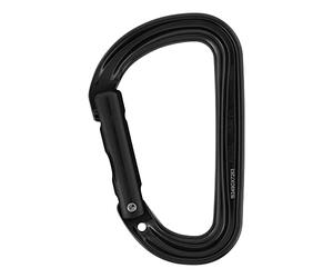 Petzl M39A SN New SM d Mousqueton asymétrique Ultra légère, sans Système de Fermeture, Noir