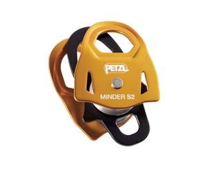 Petzl, Minder S2 Poulie compacte double Prusik Jaune