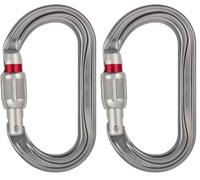 PETZL MOSQUETON OK Screw-Lock M33A SL Gris (Lot de 2)