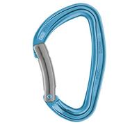 PETZL - Mousqueton DJINN - Escalade en Falaise, Robuste, Doigt Courbe, Bleu
