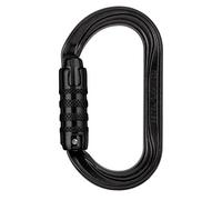 Petzl Mousqueton escalade Oxan – Ovale, Triact-Lock, Haute résistance – Noir