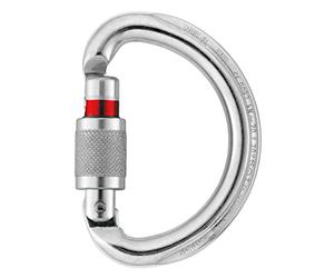 PETZL Omni, Mosquetón semicircular multidireccional M37 SL Gris