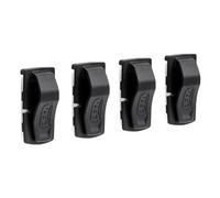 Petzl – Pinces pour lampes frontales UNI Adapt – Quatre clips adhésifs, noir, taille unique