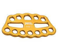 PETZL Plaque de gréement Unisexe pour Adulte - Accessoire pour l'escalade, Jaune, L