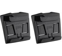 PETZL - Platine adhésive permettant de Fixer Une Lampe Frontale sur Un Casque Helmet Adapt - Unisex, Noir, Taille Unique (Lot de 2)